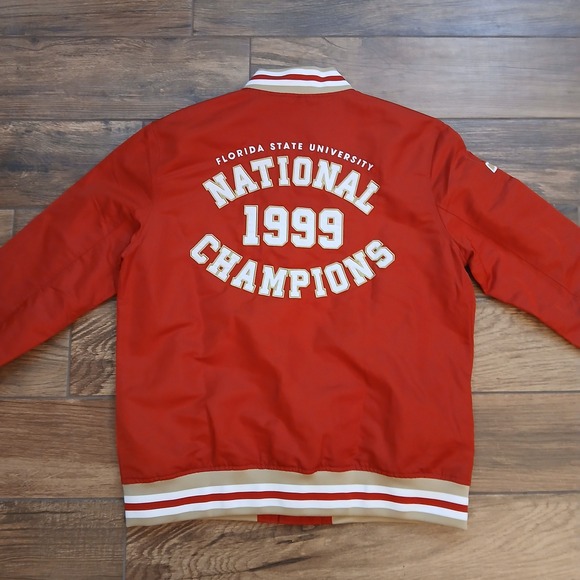 Florida State Seminoles Bomber Jacket Mens Medium Homefield Satin 1999 Champions